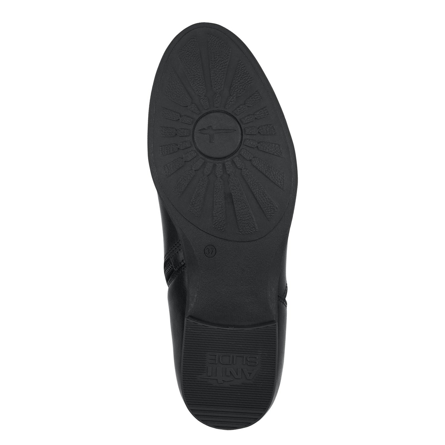 Schwarzer Lederstiefelette