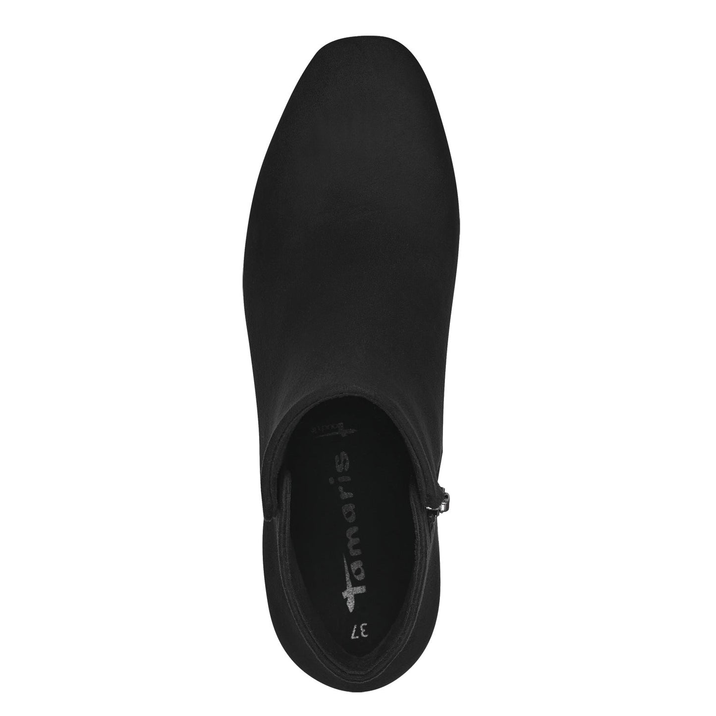 Schwarzer VEGANER Stiefelette aus Wildlederimitat