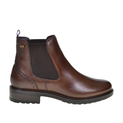 Brauner Lederstiefelette