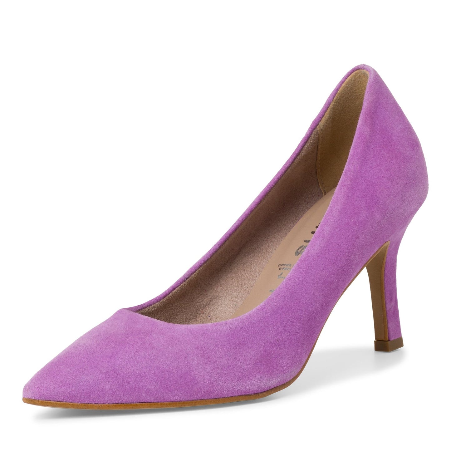 Violette Wildleder-Pumps