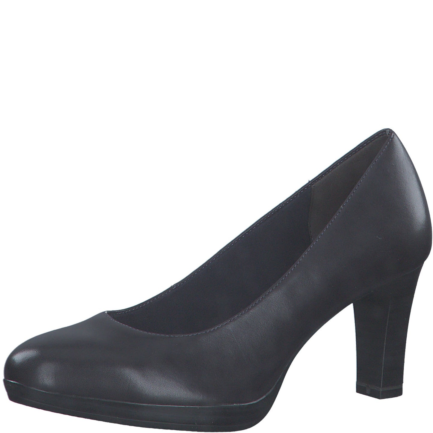 BLAUE LEDER-PUMPS