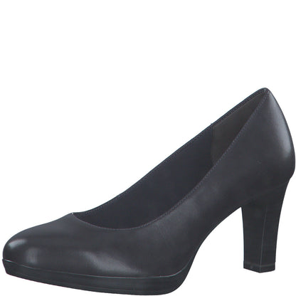BLAUE LEDER-PUMPS