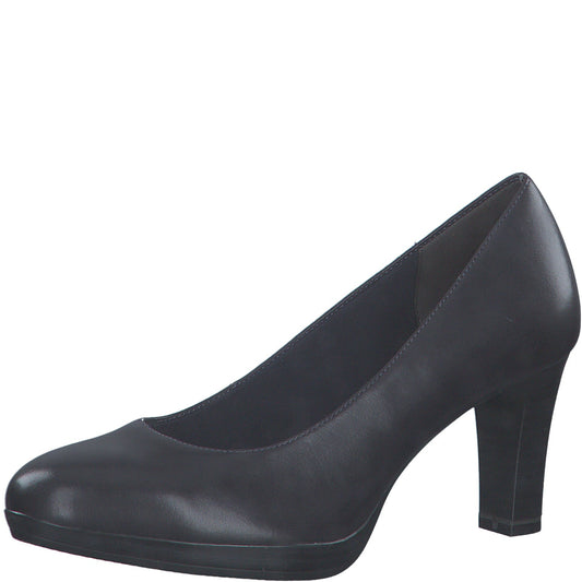 BLAUE LEDER-PUMPS