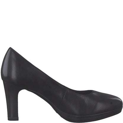 BLAUE LEDER-PUMPS