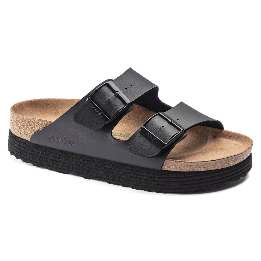 Birkenstock Arizona Grooved schwarz schmal