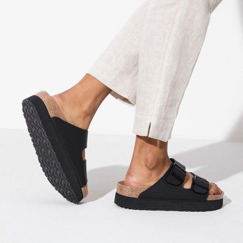 Birkenstock Arizona Grooved schwarz schmal