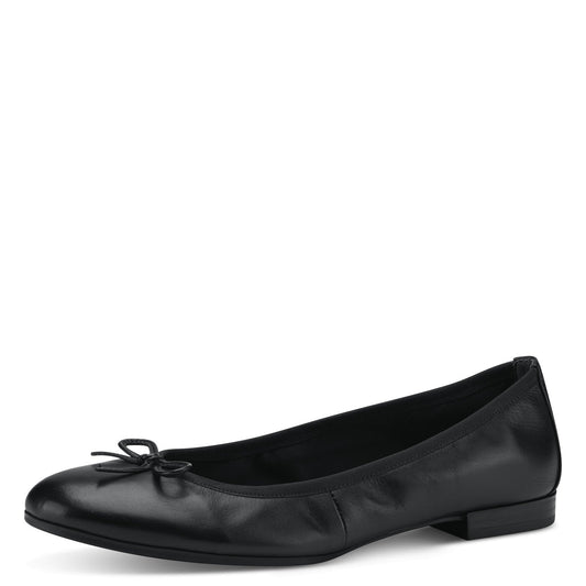 BALLERINA SCHLEIFE SCHWARZ-BLAU-COGNAC
