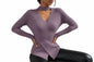 Women's Winter Crossover Neck Sweater – Elegant Long Sleeve Warm and Comfortable Jumper