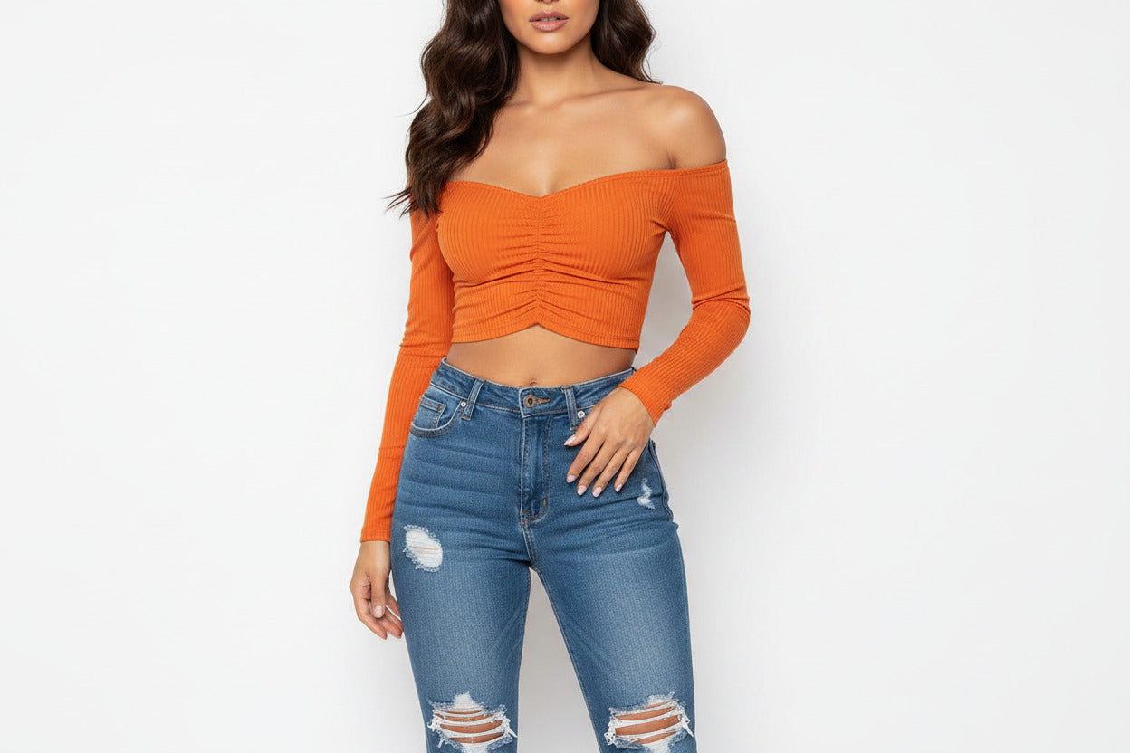Maglietta Donna Sexy Fashion Lunga Stile Club