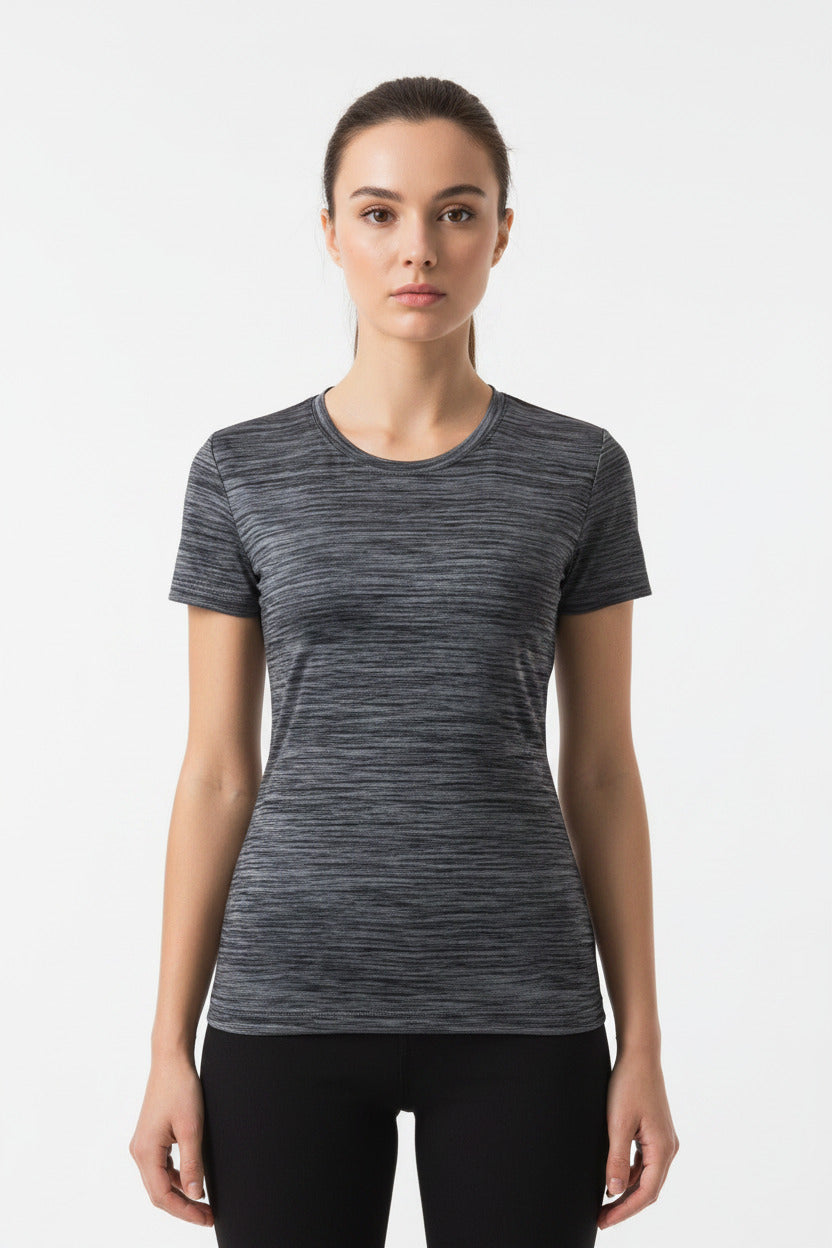Maglietta Sportiva Donna Fitness e Running | T-Shirt Tecnica Palestra Traspirante Slim Fi