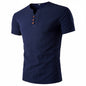 Men's 100% Hemp Summer T-Shirt – Short Sleeve with Buttons