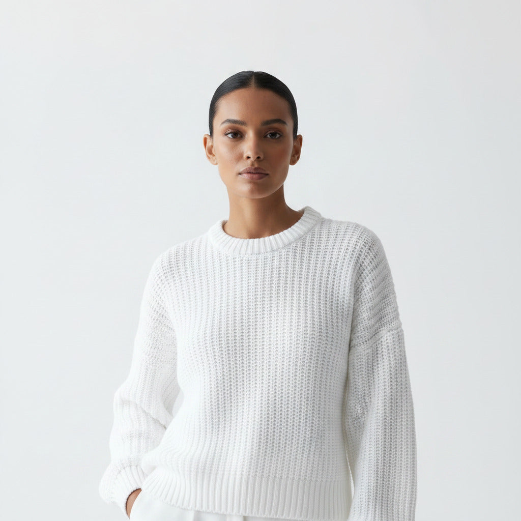 Maglione Autunnale Donna Oversize One Size – Pullover Largo Lavorato a Maglia
