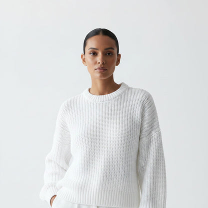 Maglione Autunnale Donna Oversize One Size – Pullover Largo Lavorato a Maglia