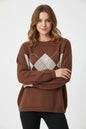 Women's Oversized Knitted Sweater – Loose Winter Pullover