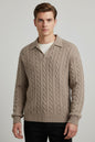 Men's Vintage Cable Knit Sweater – Retro Winter Pullover