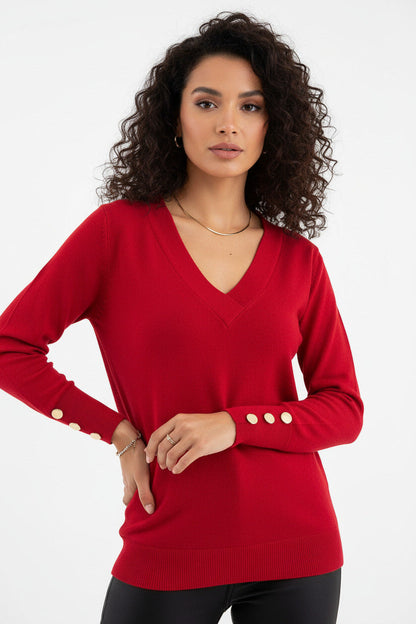 Pullover Donna Elegante Maniche Lunghe | Maglione Casual da Ufficio Comodo e Versatile