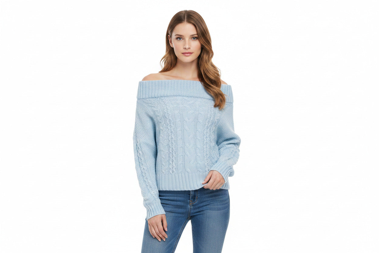 Maglione Donna Intrecciato Caldo Invernale Morbido ed Elegante
