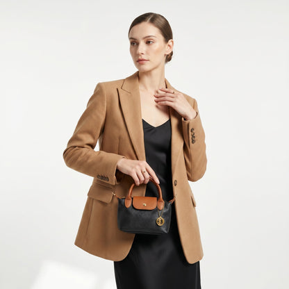 Stile Donna Bags - Venis Mini Borsa Bicolore in Vera Pelle