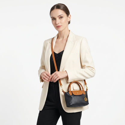 Stile Donna Bags - Venis Mini Borsa Bicolore in Vera Pelle