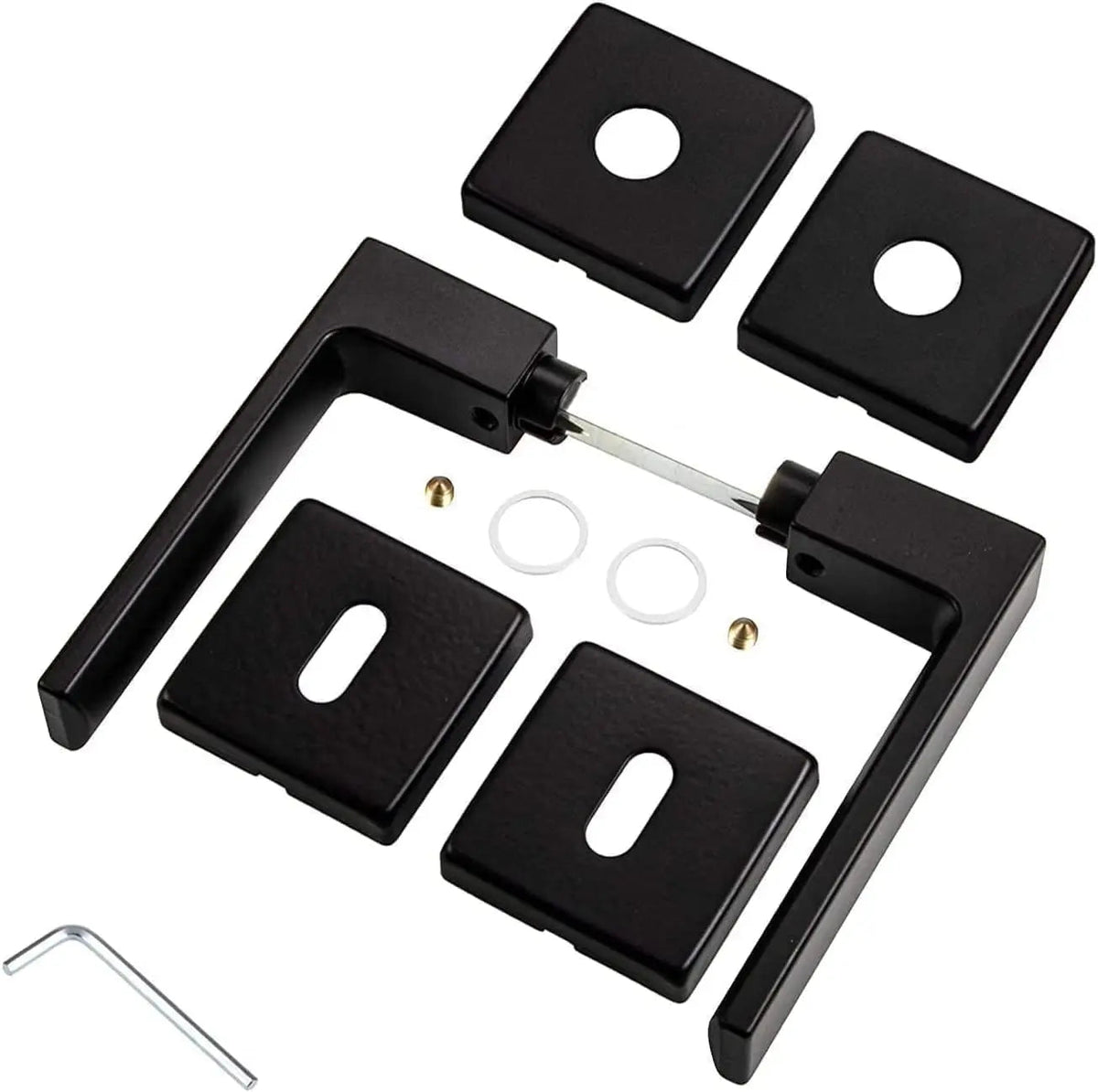 Maniglia Per Porta AURA Nero Opaco Brackle