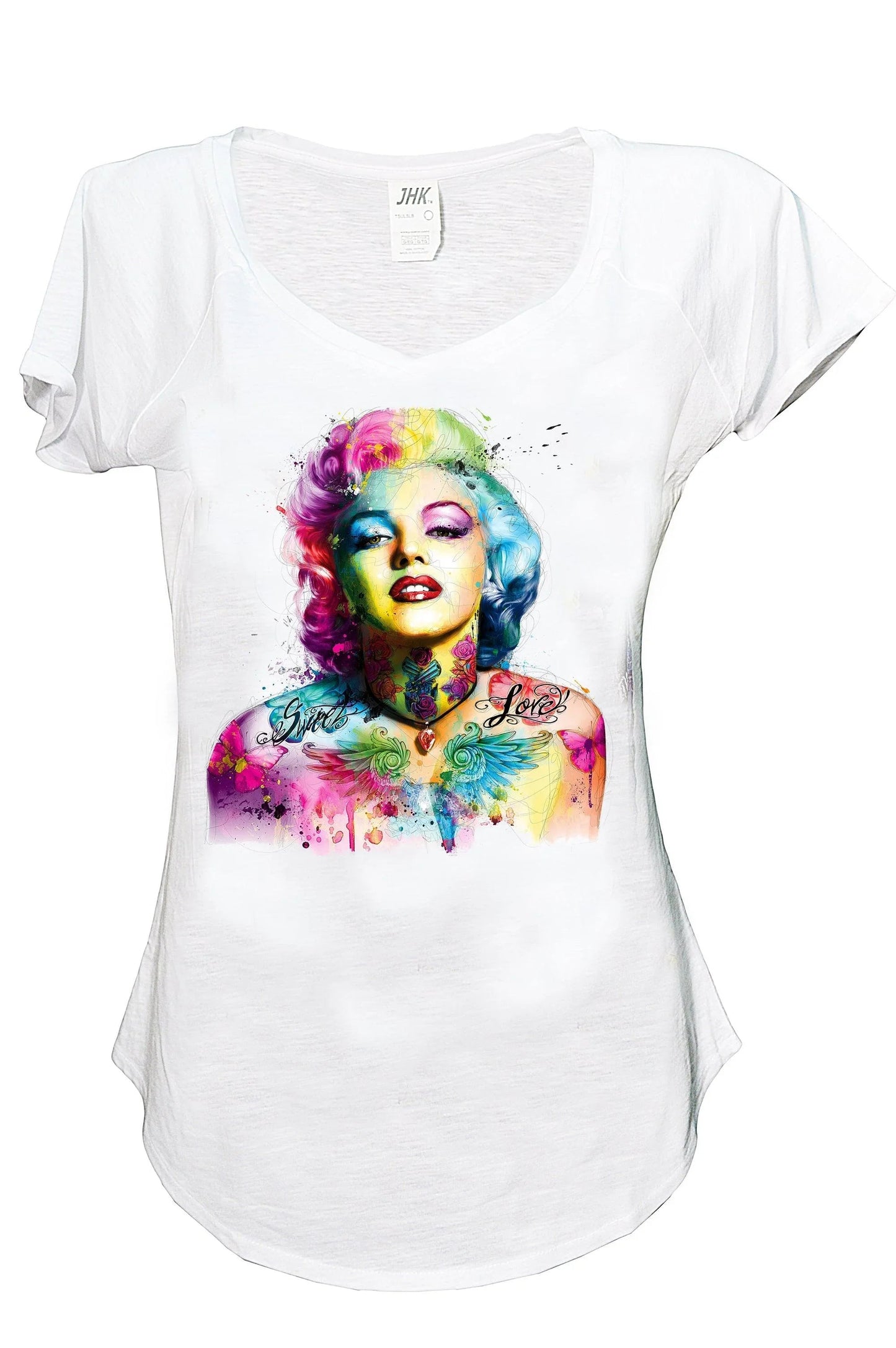 Marilyn Monroe - T-shirt Urban Slub Donna 100% Cotone