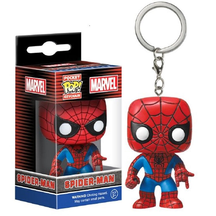 Funko Schlüsselanhänger! Pocket - Marvel - Spider-Man Schlüsselanhänger