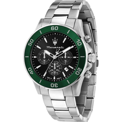 Maserati Uhr R8873 – Chronograph grün aus Edelstahl