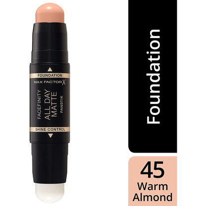 Max Factor Facefinity All Day Matte Panstik – Fondotinta e Primer Stick Opacizzante Lunga Durata