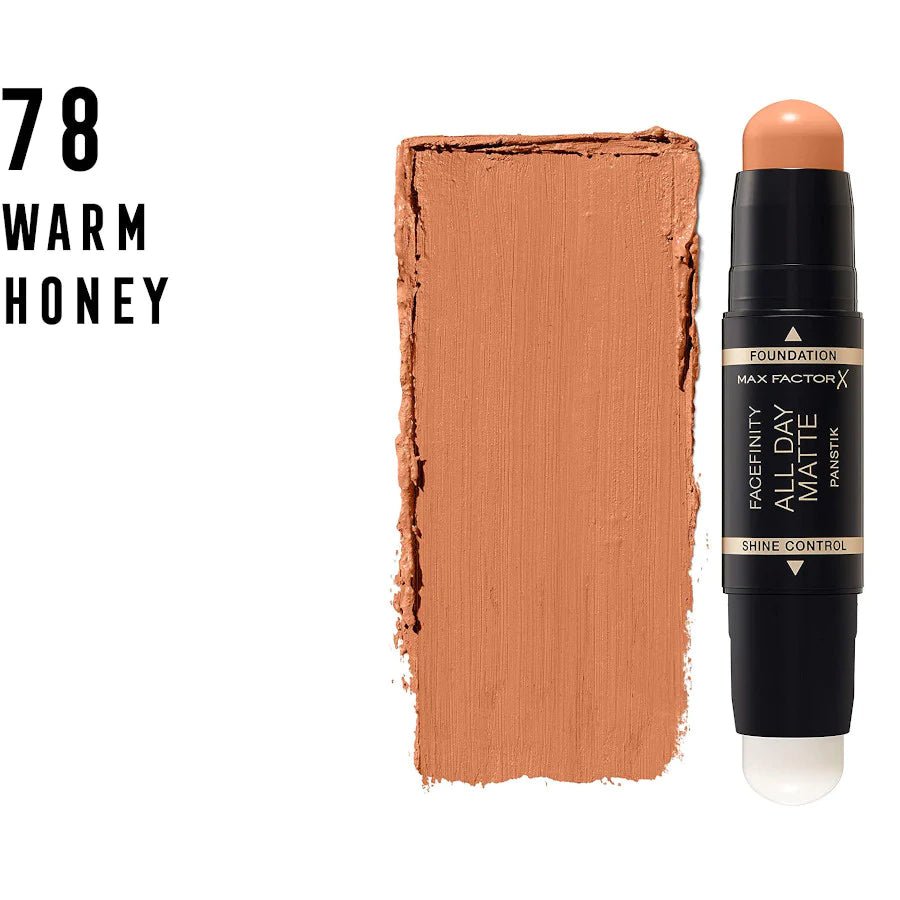 Max Factor Facefinity All Day Matte Panstik – Fondotinta e Primer Stick Opacizzante Lunga Durata