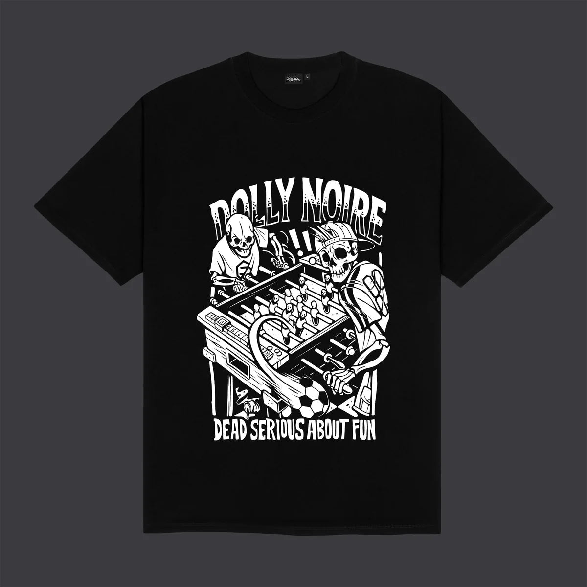 Dolly Noire T-shirt Uomo Biliardino Tee Nera - TS1203-TT-01