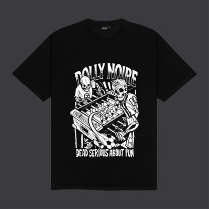 Dolly Noire T-shirt Uomo Biliardino Tee Nera - TS1203-TT-01