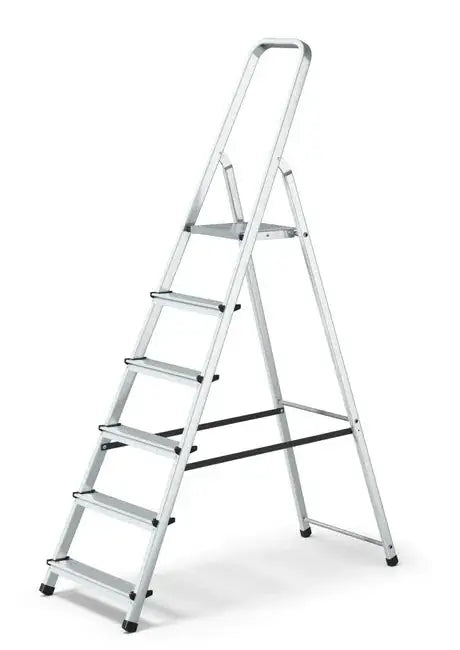 Scala Alluminio Casalinga – 125 Kg, D.Lgs. 81/08, Da 3 a 8 Gradini