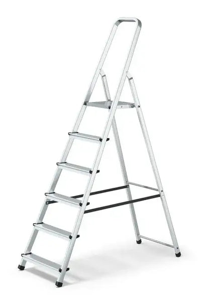 Scala Alluminio Casalinga – 125 Kg, D.Lgs. 81/08, Da 3 a 8 Gradini