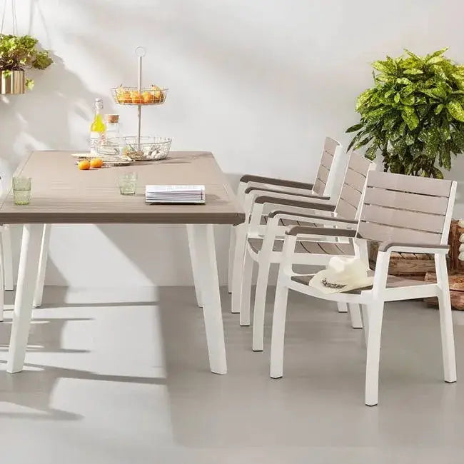 Harmony Ausziehtisch – 162/241 cm, 6/10 Personen, Holzoptik