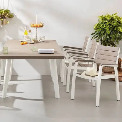 Harmony Ausziehtisch – 162/241 cm, 6/10 Personen, Holzoptik