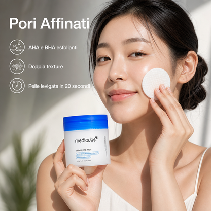 Medicube Zero Pore Pad 2.0 – Pad Esfolianti AHA/BHA