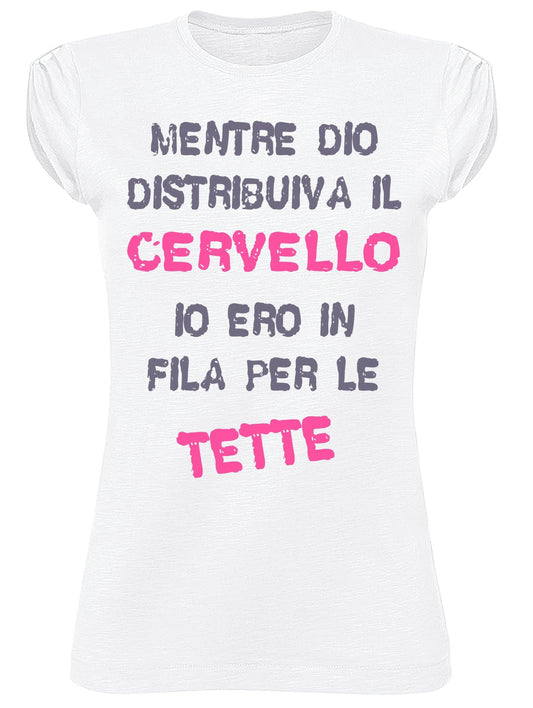 T-shirt STREET STYLE 'Mentre Dio...' Cotone Bio