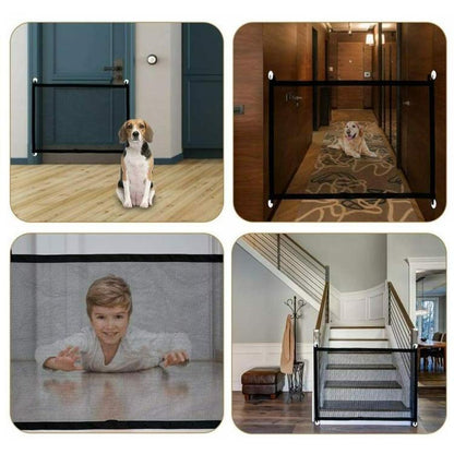 Divisorio Per Cani Animali E Bambini In Rete Recinto Cancello Barriera 180X72 Cm