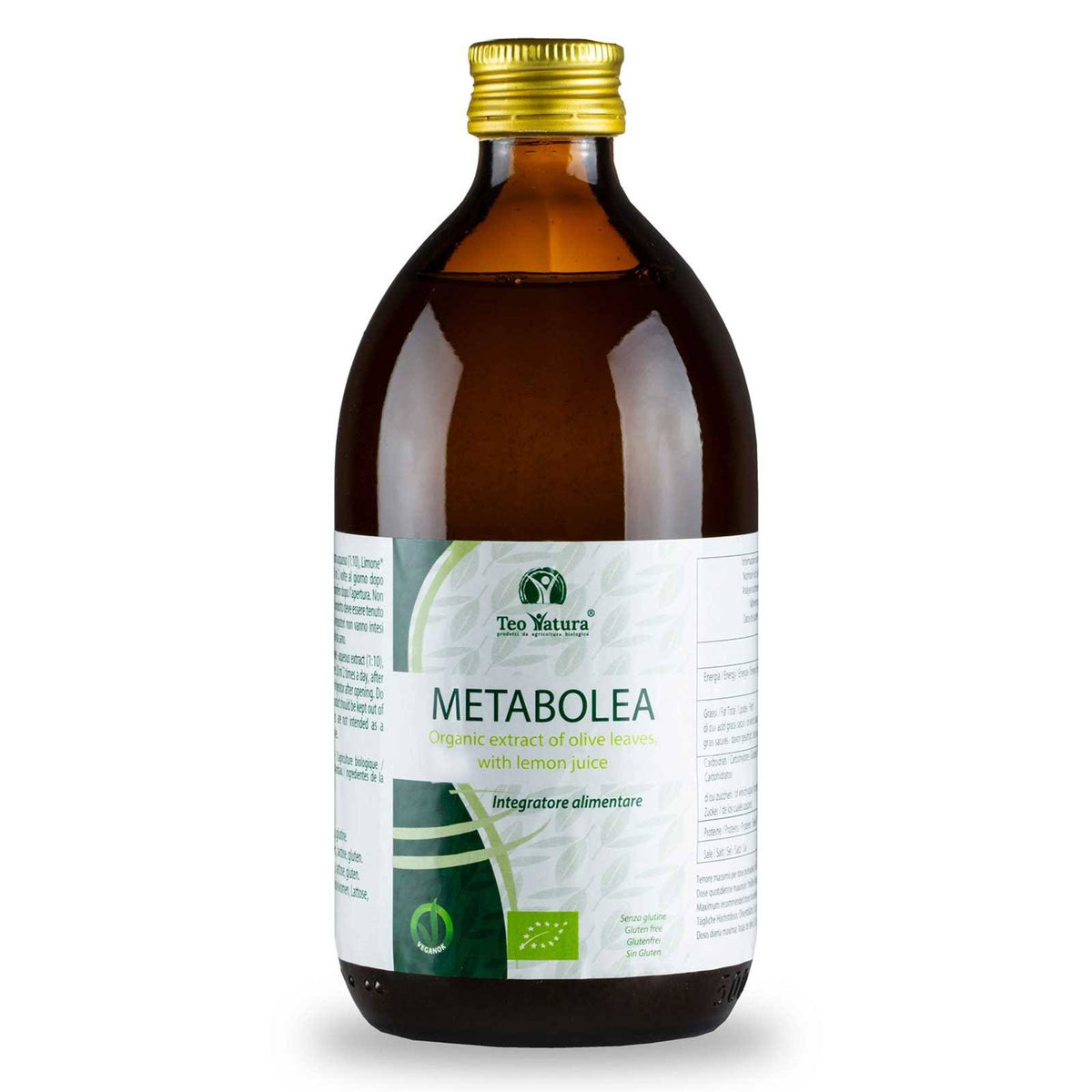 Succo di foglie di Olivo Biologico 500ml - METABOLEA
