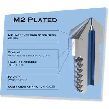 Micro Swiss M2 Hardened High Speed Steel Nozzle - MK8