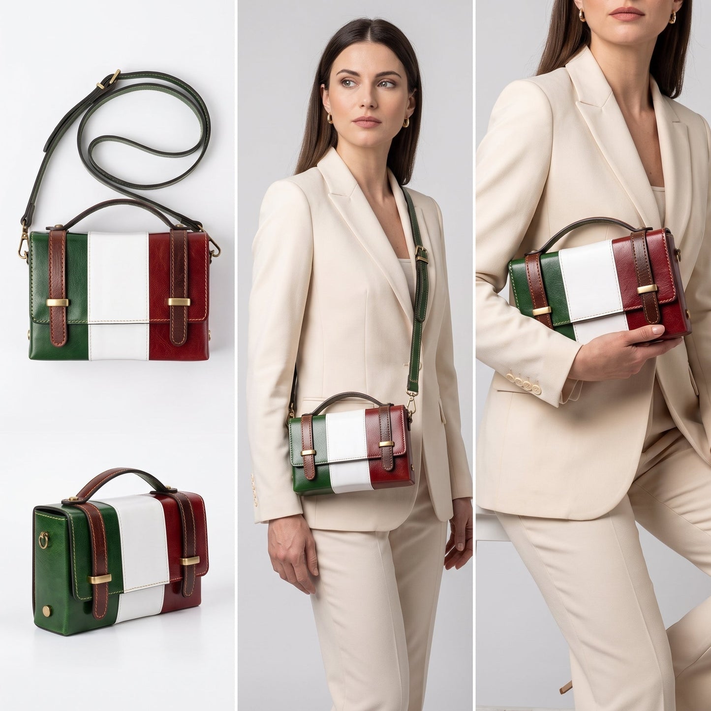 Stile Donna Bags - Brick Mini Borsa in Vera Pelle