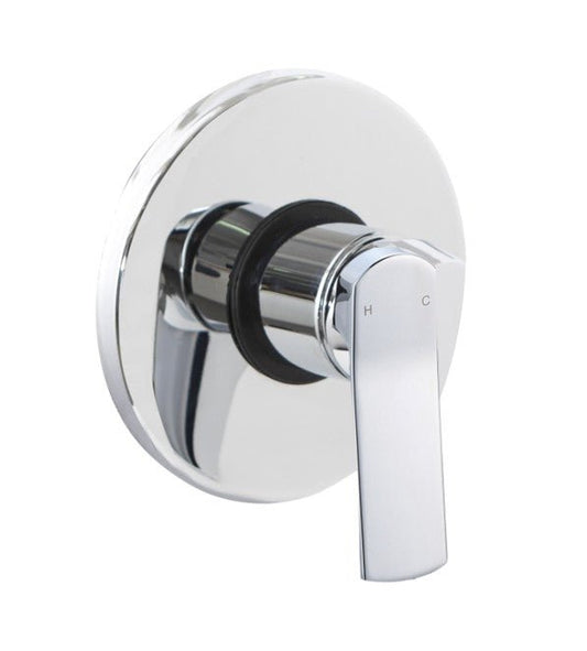 Built-in single-way shower mixer, Kora model, in chrome-plated brass