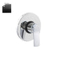 Built-in single-lever shower mixer matte black Kora model