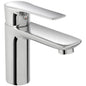 Feridras Flat Chrome Basin Mixer - Click-Clack Waste