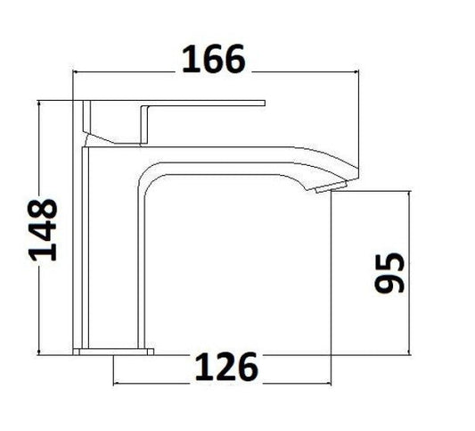 Miscelatore lavabo monoforo in nichel spazzolato serie 23 con piletta clic-clac inclusa