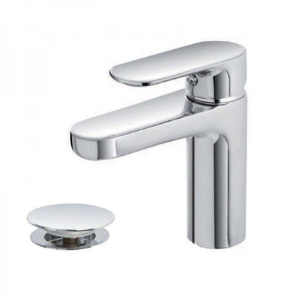 Miscelatore per  lavabo monocomando completo di piletta  clic/clac serie Kreo per bagno moderno
