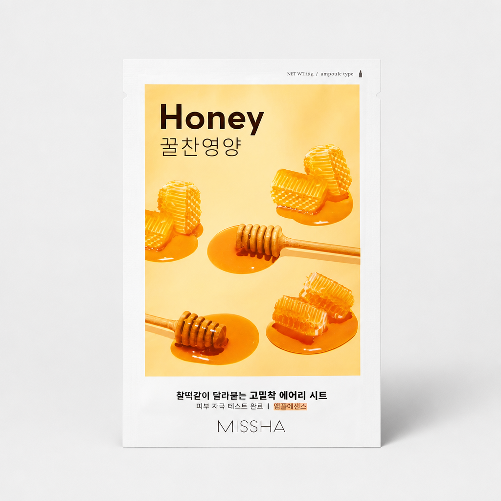 Missha Airy Fit Sheet Mask Honey – Maschera Viso Nutriente 19g