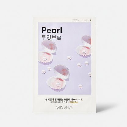 Missha Airy Fit Sheet Mask Pearl – Maschera Viso Illuminante 19g