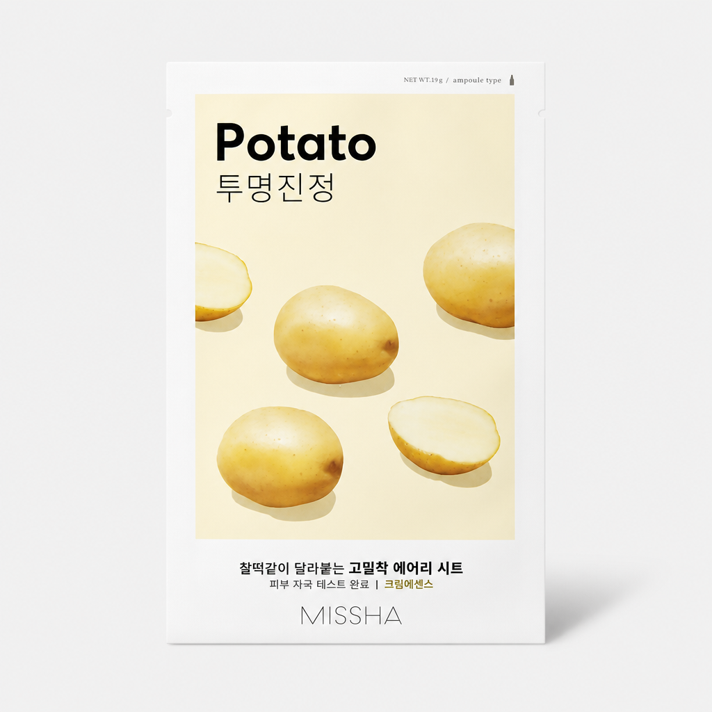 Missha Airy Fit Sheet Mask Potato – Maschera Viso Lenitiva 19g