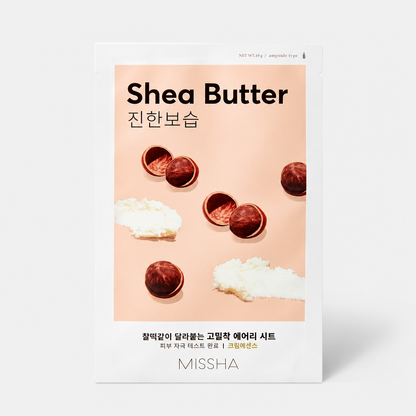 Missha Airy Fit Sheet Mask Shea Butter – Maschera Viso Nutriente 19g